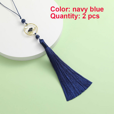 2 gab. Pušķi Roku darbs Mīksti zīdaini pušķi Krāsaini mākonis dzenā mēness pušķi rotaslietu izgatavošanai DIY amatniecības piederumi