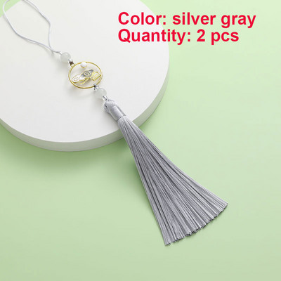 2 gab. Pušķi Roku darbs Mīksti zīdaini pušķi Krāsaini mākonis dzenā mēness pušķi rotaslietu izgatavošanai DIY amatniecības piederumi