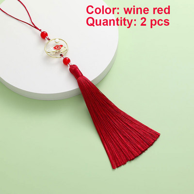 2 gab. Pušķi Roku darbs Mīksti zīdaini pušķi Krāsaini mākonis dzenā mēness pušķi rotaslietu izgatavošanai DIY amatniecības piederumi