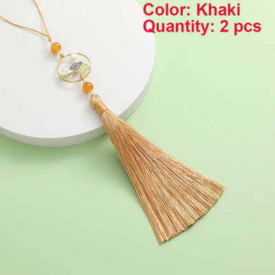 2 gab. Pušķi Roku darbs Mīksti zīdaini pušķi Krāsaini mākonis dzenā mēness pušķi rotaslietu izgatavošanai DIY amatniecības piederumi