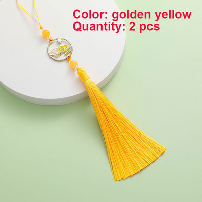 2 gab. Pušķi Roku darbs Mīksti zīdaini pušķi Krāsaini mākonis dzenā mēness pušķi rotaslietu izgatavošanai DIY amatniecības piederumi