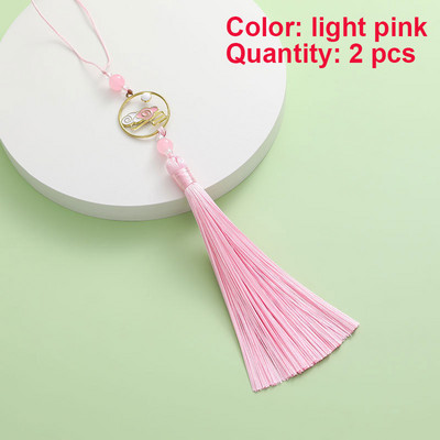 2 gab. Pušķi Roku darbs Mīksti zīdaini pušķi Krāsaini mākonis dzenā mēness pušķi rotaslietu izgatavošanai DIY amatniecības piederumi