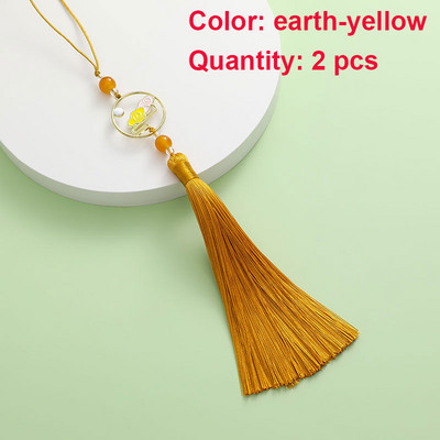 2 gab. Pušķi Roku darbs Mīksti zīdaini pušķi Krāsaini mākonis dzenā mēness pušķi rotaslietu izgatavošanai DIY amatniecības piederumi