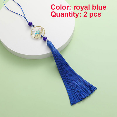 2 gab. Pušķi Roku darbs Mīksti zīdaini pušķi Krāsaini mākonis dzenā mēness pušķi rotaslietu izgatavošanai DIY amatniecības piederumi