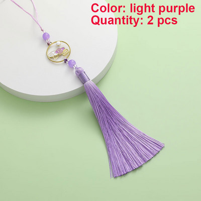 2 gab. Pušķi Roku darbs Mīksti zīdaini pušķi Krāsaini mākonis dzenā mēness pušķi rotaslietu izgatavošanai DIY amatniecības piederumi