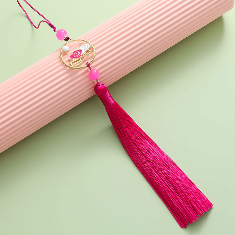 2 gab. Pušķi Roku darbs Mīksti zīdaini pušķi Krāsaini mākonis dzenā mēness pušķi rotaslietu izgatavošanai DIY amatniecības piederumi