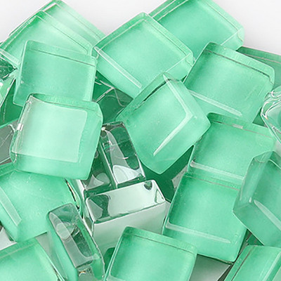 100 grami/komplekts DIY krāsains stikla mozaīkas akmeņi mozaīkas flīzes stikla oļi amatniecības materiālu puzle mozaīkas veidošanai, 10 * 10 mm