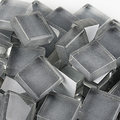 100 grami/komplekts DIY krāsains stikla mozaīkas akmeņi mozaīkas flīzes stikla oļi amatniecības materiālu puzle mozaīkas veidošanai, 10 * 10 mm