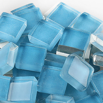 100 grami/komplekts DIY krāsains stikla mozaīkas akmeņi mozaīkas flīzes stikla oļi amatniecības materiālu puzle mozaīkas veidošanai, 10 * 10 mm