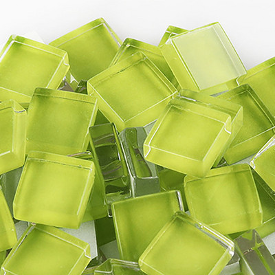 100 grami/komplekts DIY krāsains stikla mozaīkas akmeņi mozaīkas flīzes stikla oļi amatniecības materiālu puzle mozaīkas veidošanai, 10 * 10 mm