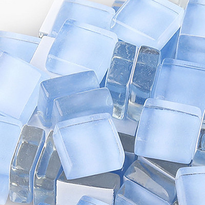 100 grami/komplekts DIY krāsains stikla mozaīkas akmeņi mozaīkas flīzes stikla oļi amatniecības materiālu puzle mozaīkas veidošanai, 10 * 10 mm