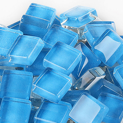 100 grami/komplekts DIY krāsains stikla mozaīkas akmeņi mozaīkas flīzes stikla oļi amatniecības materiālu puzle mozaīkas veidošanai, 10 * 10 mm