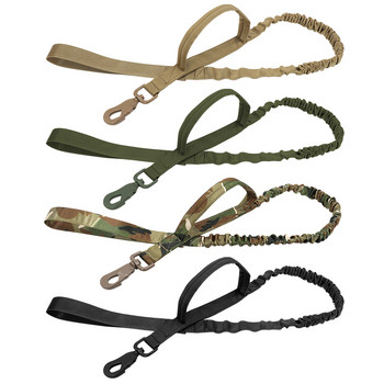 Λουρί Tactical Dog Bungee Nylon Military Dogs Training Leashes Elastic Dog Pet Lead Rope Μεγάλο Pet Walking Ropes Bulldog