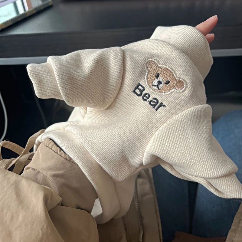 Jauki mājdzīvnieku suņu apģērbi Karikatūra Lācis Kaķēns Džemperis Džemperis Maziem Vidējiem Suņiem Silts Kokvilnas Kucēns Čivavas Džemperis Pulovers