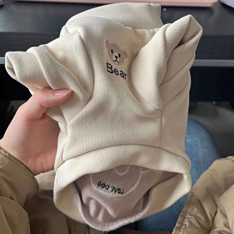 Jauki mājdzīvnieku suņu apģērbi Karikatūra Lācis Kaķēns Džemperis Džemperis Maziem Vidējiem Suņiem Silts Kokvilnas Kucēns Čivavas Džemperis Pulovers