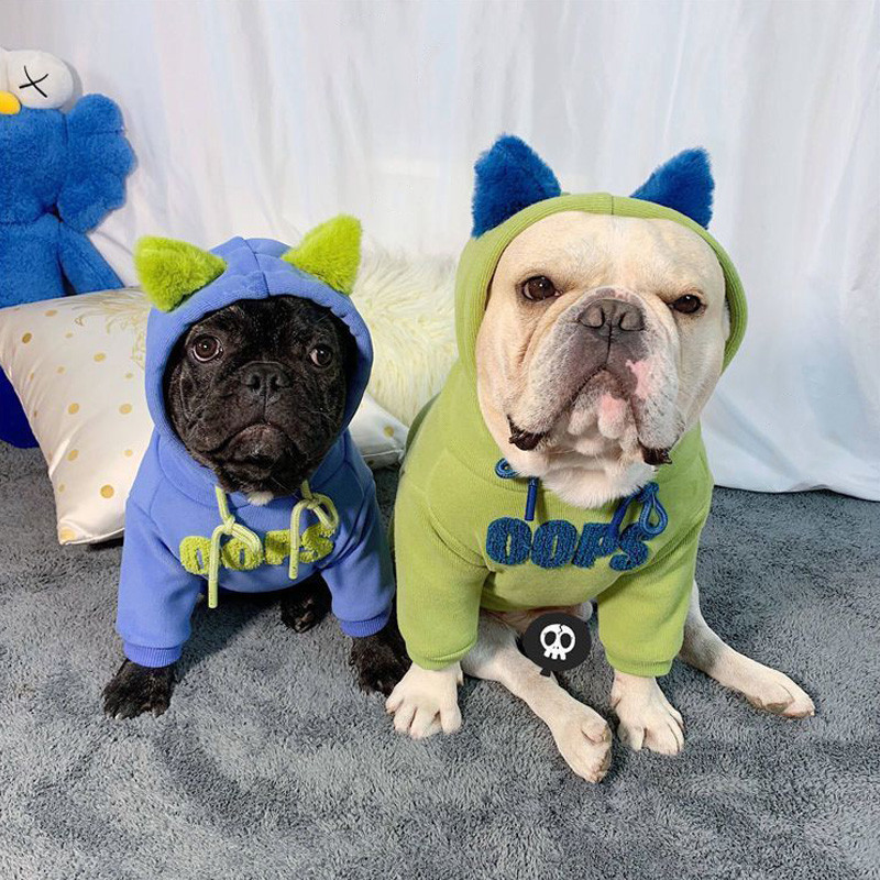 Karikatūra suņu kapuce Ziemas silts suņu apģērbs maziem un vidējiem suņiem kucēns šnaucers franču buldogs rotaļu mīlulis mājdzīvnieku apģērbs kostīms