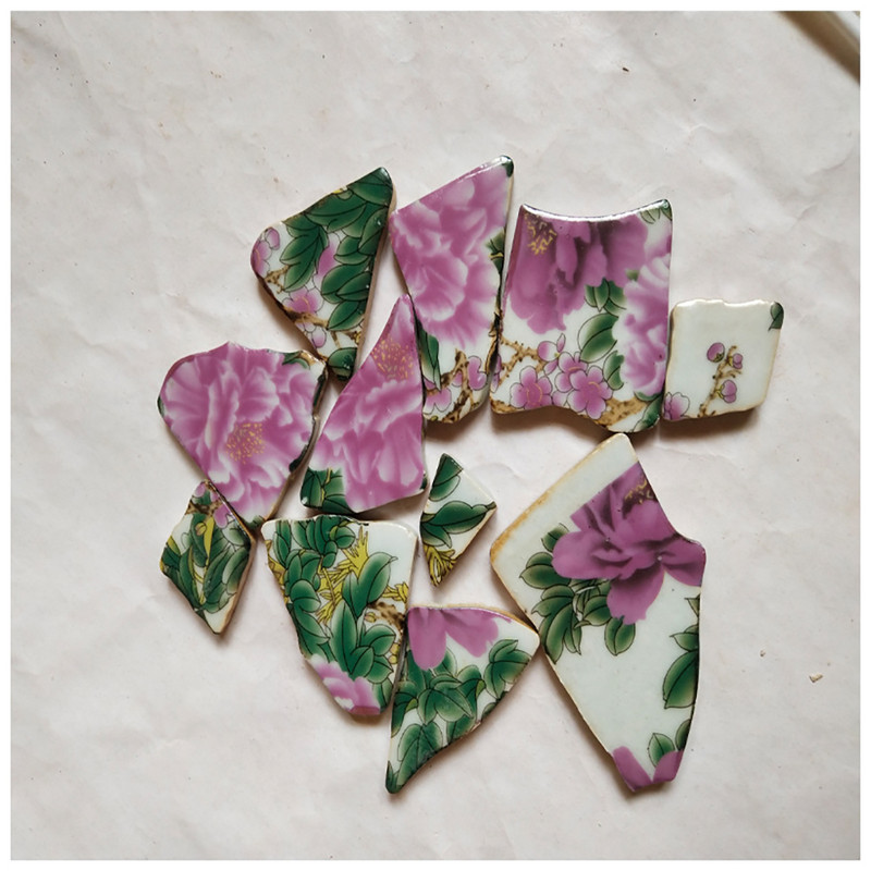 100g DIY nepravilne mozaik pločice Plavo-bijeli porculanski mozaik kamen slagalica za umjetnost izrade mozaika