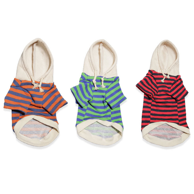 Ежедневни раирани дрехи за домашни любимци Дрехи за кучета нови топли и удобни дрехи за кучета Дишащи дрехи за кучета.