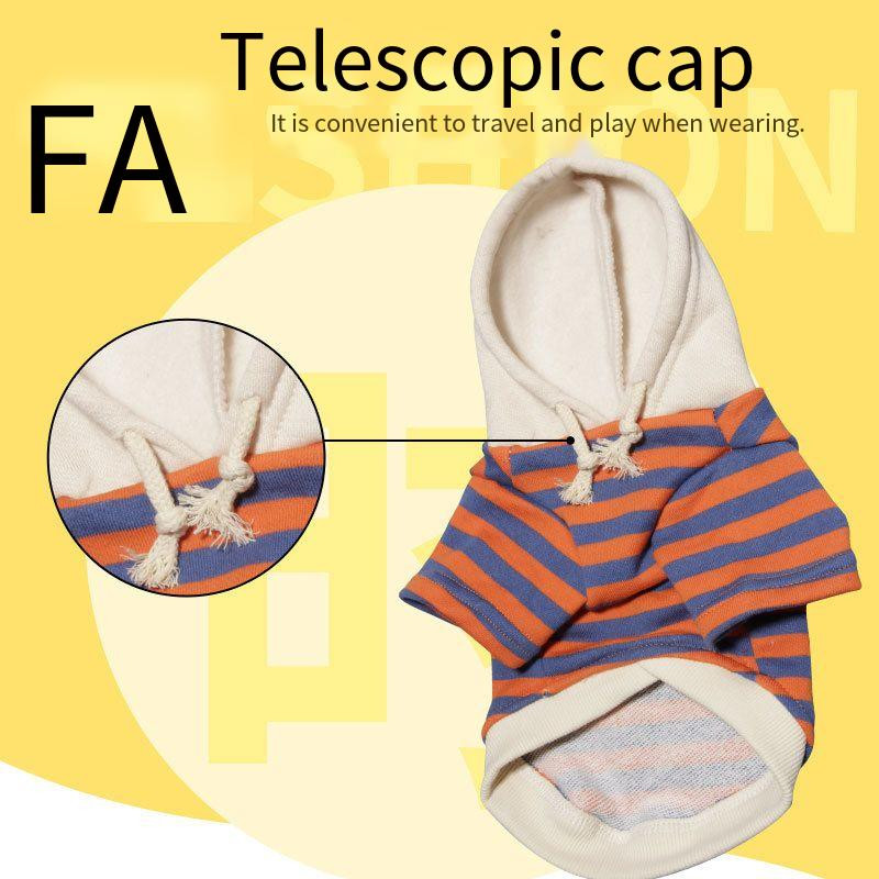 Ежедневни раирани дрехи за домашни любимци Дрехи за кучета нови топли и удобни дрехи за кучета Дишащи дрехи за кучета.