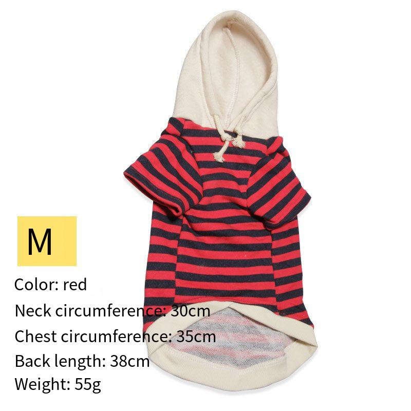 Ежедневни раирани дрехи за домашни любимци Дрехи за кучета нови топли и удобни дрехи за кучета Дишащи дрехи за кучета.