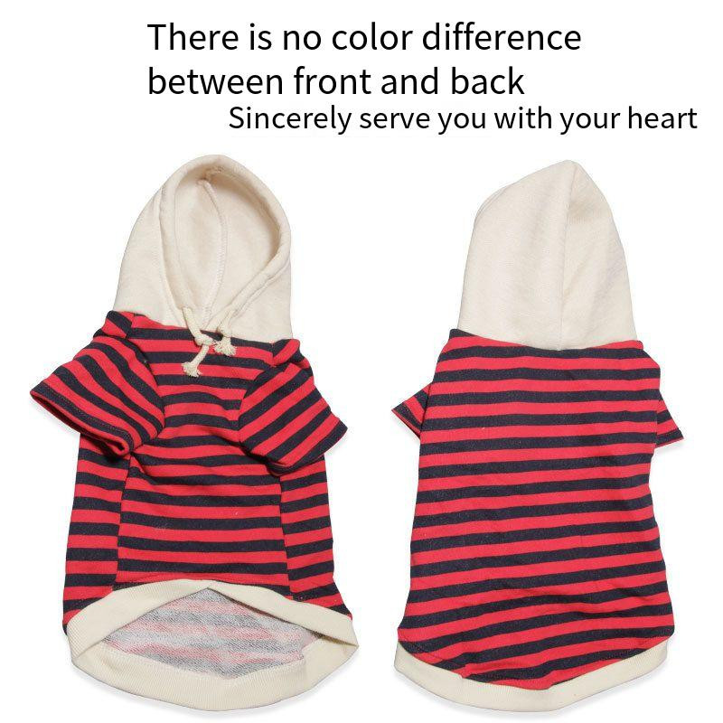 Ежедневни раирани дрехи за домашни любимци Дрехи за кучета нови топли и удобни дрехи за кучета Дишащи дрехи за кучета.