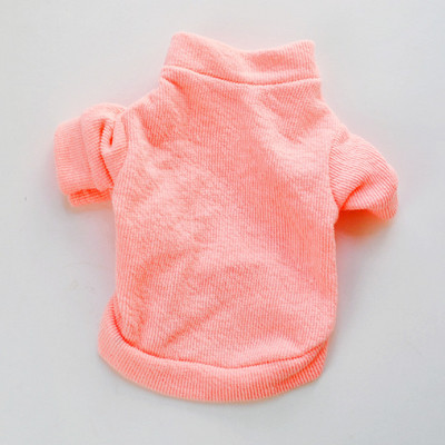 Mājdzīvnieku apģērbi Kokvilnas džemperis suņiem Candy Color Ziemas suņu apģērbi Kaķu kapuces maziem suņiem Franču buldogu rotaļu piederumi mājdzīvniekiem