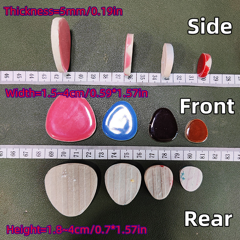 85 g/3 unces daudzstūra porcelāna mozaīkas flīzes DIY Craft keramikas flīzes, ovālas, olveida formas mozaīkas izgatavošanas materiāli, 4 izmēri, sajauciet tīru krāsu