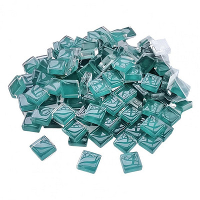 450Gb 1cm Juvelierizstrādājumu izgatavošana Mozaīkas ielāpi DIY Craft Sveču lampa Stikla Vāze Stikla Plāksteri Stikla gabali Mini ar rokām darinātas mozaīkas flīzes
