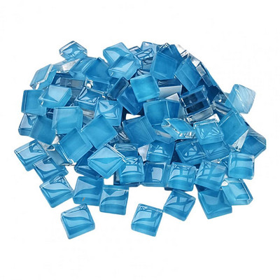 450Gb 1cm Juvelierizstrādājumu izgatavošana Mozaīkas ielāpi DIY Craft Sveču lampa Stikla Vāze Stikla Plāksteri Stikla gabali Mini ar rokām darinātas mozaīkas flīzes