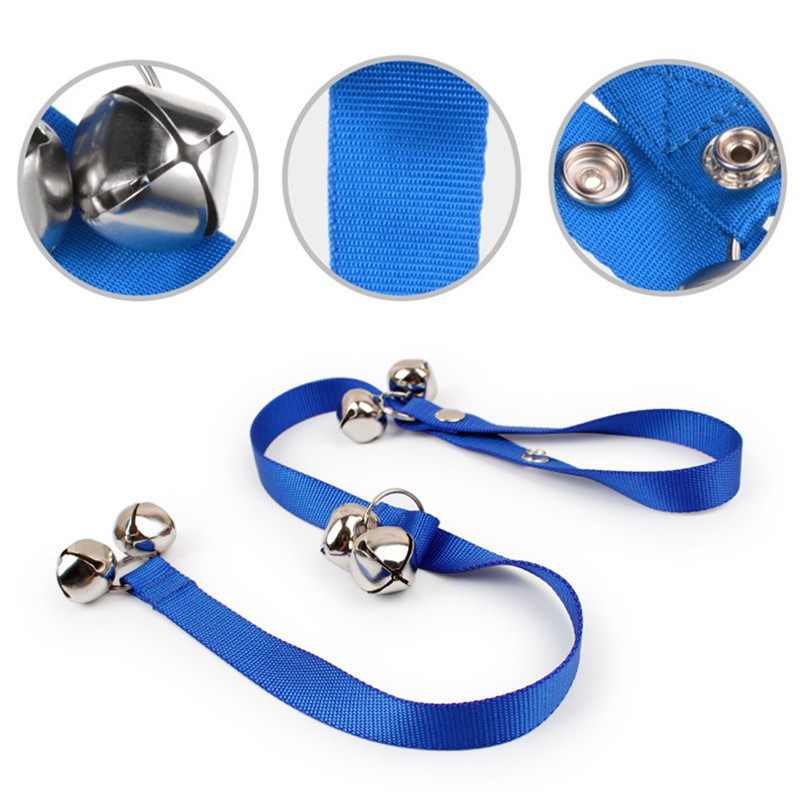 Nailono virvinis durų skambutis šunims Signalizacijos durų skambučio mokymo įrankis Klijavimo varpeliai Naminiams gyvūnėliams šuniukų namų mokymo reikmenys bet kuriai durų rankenai