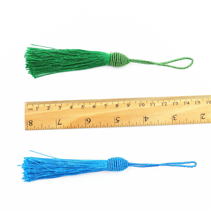 2 vnt. / siunta 9 cm Siūlai Kutai Dekoratyviniai šilko kutai, papuošalai „pasidaryk pats“ kutų siuvimo audiniai Priedai Kraštelių apdaila kutų pakabukui