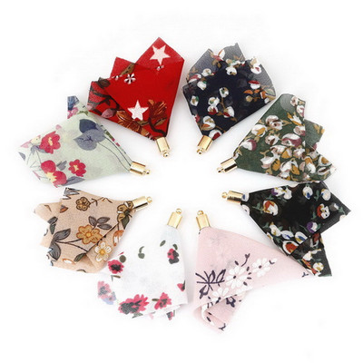 Modes 10 gab. Stila un krāsu kombinācija Šifona fribric, ziedu šarms ar bārkstīm pušķis auduma dekorēšanai, kulonu vintage pušķi