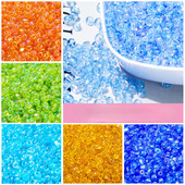 10g Glass Multi Color Mini Beads Mosaic Tiles for Kids DIY Μωσαϊκό Τέχνης