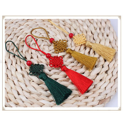 2pcs 5cm Tassels Hang Rope Chinese Knot Tassels Fringe Sewing Bang Tassel Trim Key Tassels For DIY Embellish Curtain Accessories
