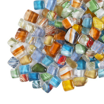 100g стъклени мозаечни плочки Неправилни многоцветни мозаечни плочки Направи си сам камъни за правене на мозайка за хоби Изкуства Стенни занаяти Декорация