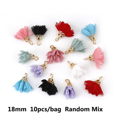 Izvēles 8 stilu jauktu krāsu šarms ziedu pušķu piekaramie aksesuāri auskariem/atslēgu piekariņam/telefonam/aizkaram/gramenta dekorēšanai