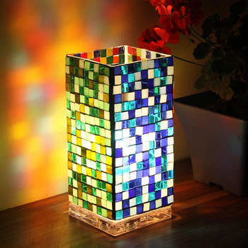 100 γραμμάρια Ποικιλία 10 χρωμάτων Τετράγωνο χρωματιστό γυαλί μωσαϊκό διαφανές πλακάκια για χειροτεχνίες DIY Προμήθειες μωσαϊκού χονδρικής χόμπι