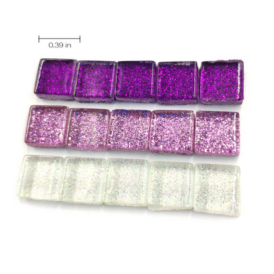 155 tk Erinevat värvi ruudukujulised sädelevad klaasmosaiikplaadid meisterdamiseks käsitöötarbed hobid käsitöö materjalid kunstklaas