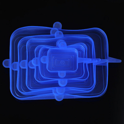 6gab Silikona svaigi saglabājošs vāks pārtikas blīvējuma vāks atkārtoti lietojams zarnu pārsegs ledusskapis ar mikroviļņu krāsni noslēgtu plēvi virtuves piederums