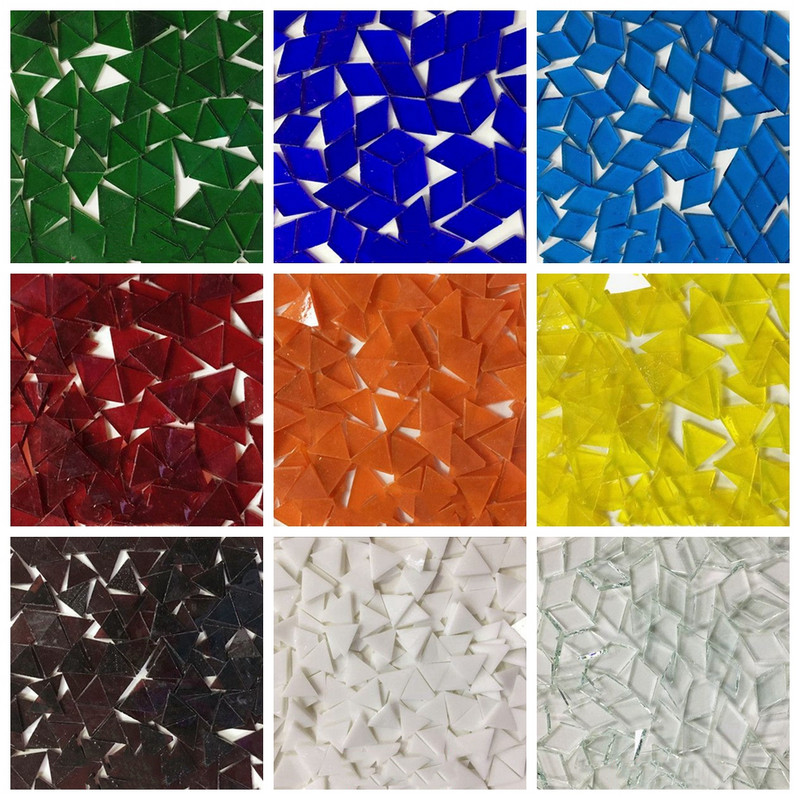 50 g DIY radošās daudzkrāsu mozaīkas inkrustācijas flīzes siena ar rokām gatavoti materiāli stikla vizlas gabals, parasta kolāža, rokdarbi ZXY9816