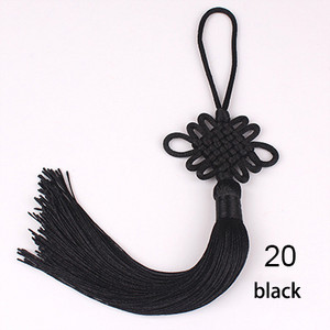 2/5Gb ķīniešu mezglu pušķi zīda bārkstis kulons ķīniešu mezglu pušķi priekš DIY amatniecības aizkari mājas iekaramie rotājumi 22cm