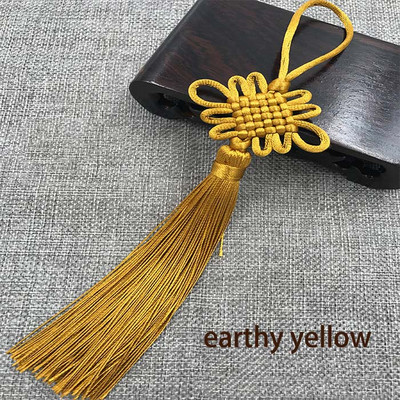 2/5Gb ķīniešu mezglu pušķi zīda bārkstis kulons ķīniešu mezglu pušķi priekš DIY amatniecības aizkari mājas iekaramie rotājumi 22cm