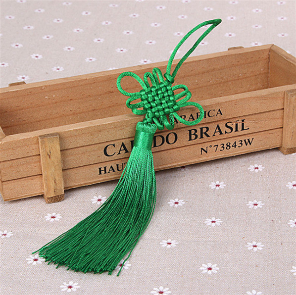 2/5Gb ķīniešu mezglu pušķi zīda bārkstis kulons ķīniešu mezglu pušķi priekš DIY amatniecības aizkari mājas iekaramie rotājumi 22cm