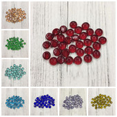 50g DIY Anyag Személyiség Mozaik Kreatív Kézimunka Kerek Színes akvárium Üveg Lapos Gyöngyök Kézműves Lakásdekoráció AAA0885
