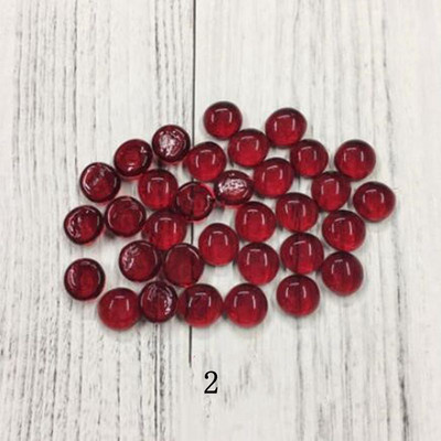 50g DIY Anyag Személyiség Mozaik Kreatív Kézimunka Kerek Színes akvárium Üveg Lapos Gyöngyök Kézműves Lakásdekoráció AAA0885