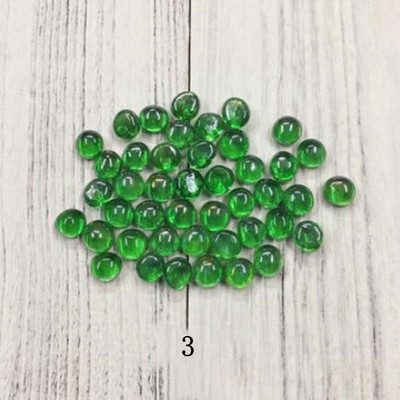 50g DIY Anyag Személyiség Mozaik Kreatív Kézimunka Kerek Színes akvárium Üveg Lapos Gyöngyök Kézműves Lakásdekoráció AAA0885