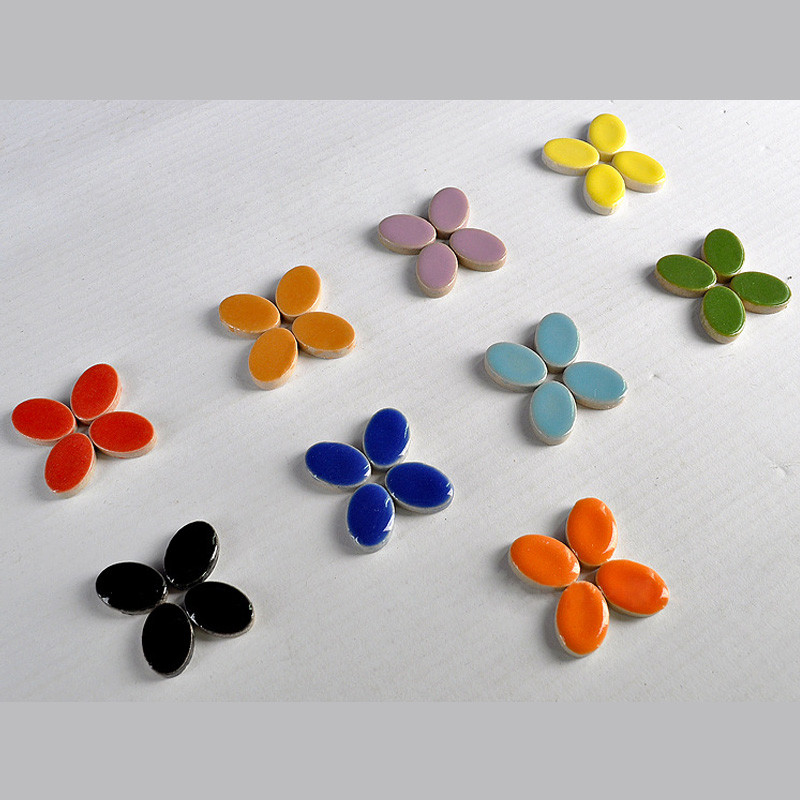 60 gab. Mozaīkas amatniecības mākslas jostas mozaīkas izgatavošana porcelāna mozaīkas flīzes rotaslietas auskari mikrokeramikas ovāls īpaši plāns keramikas