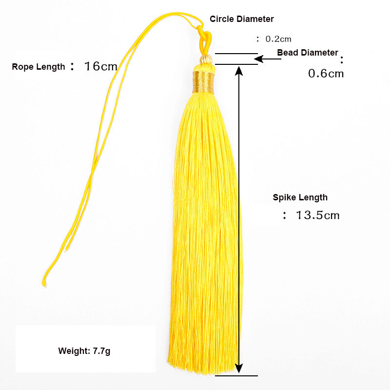 1 vnt. 13 cm amatų kutai Šilkiniai rankų darbo minkšti kutai su virvelėmis, skirti papuošalams gaminti „pasidaryk pats“ amatų dizaino dekoravimui