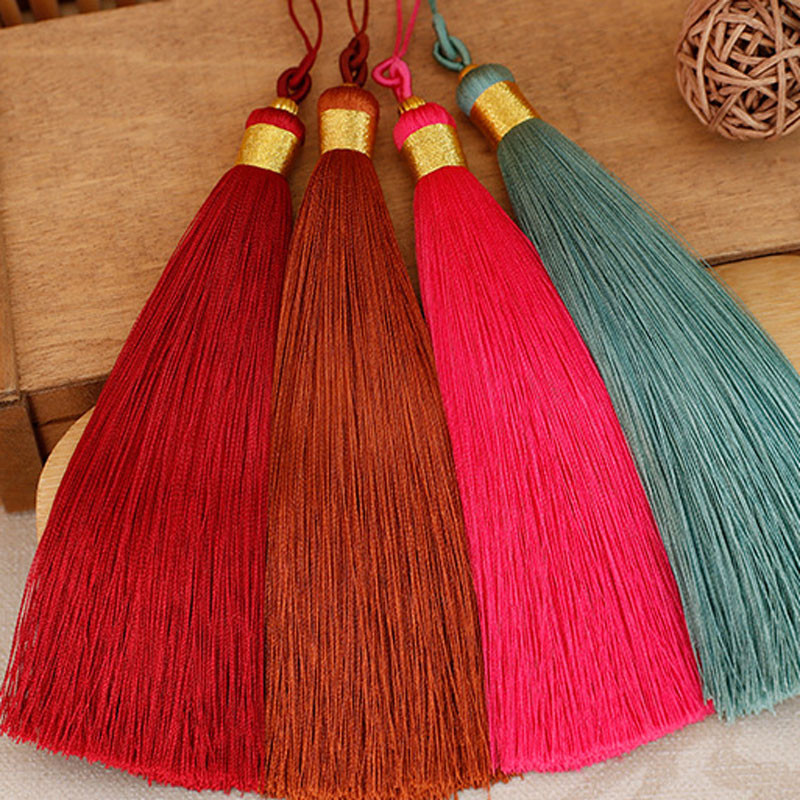 1 vnt. 13 cm amatų kutai Šilkiniai rankų darbo minkšti kutai su virvelėmis, skirti papuošalams gaminti „pasidaryk pats“ amatų dizaino dekoravimui