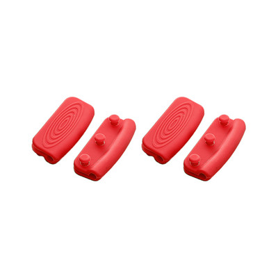 2/4 DB szilikon serpenyő fogantyú fedél Forrázásgátló védő burkolat Pároló serpenyő fogantyútartó csúszásmentes fedél konyhai kütyük